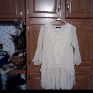 Elegant Cream Lace Blouse